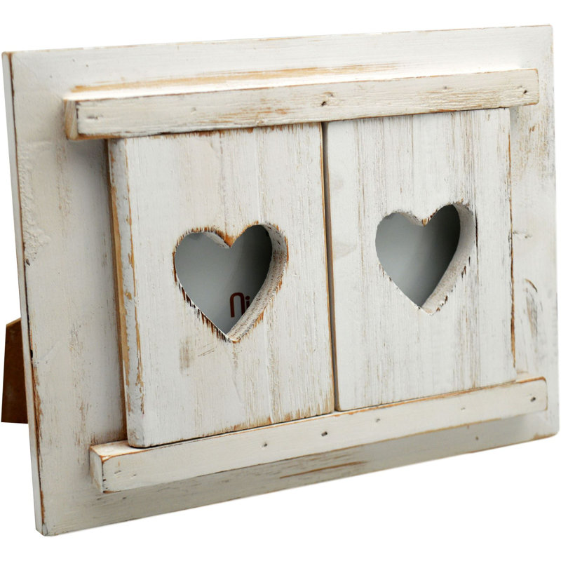 Nicola Spring - Rustic Shutters Photo Frame - 6 x 4", White