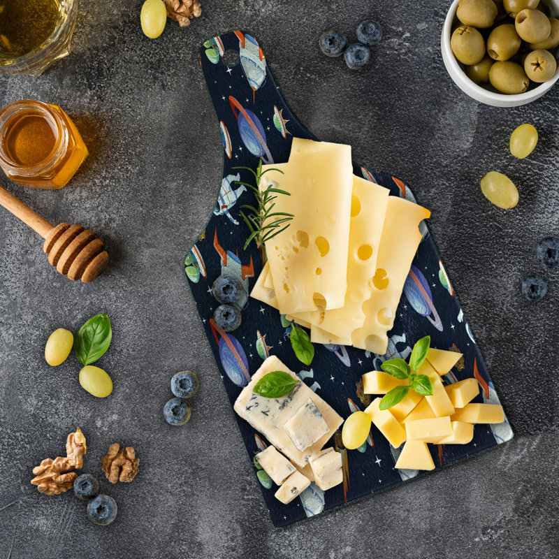 East Urban Home Glass Alien Cutting Board