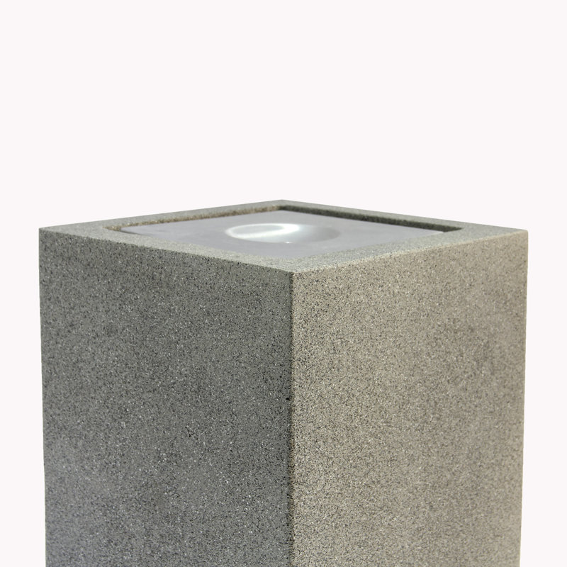 Fontaine en résine avec lumière Jazlyn, Gris