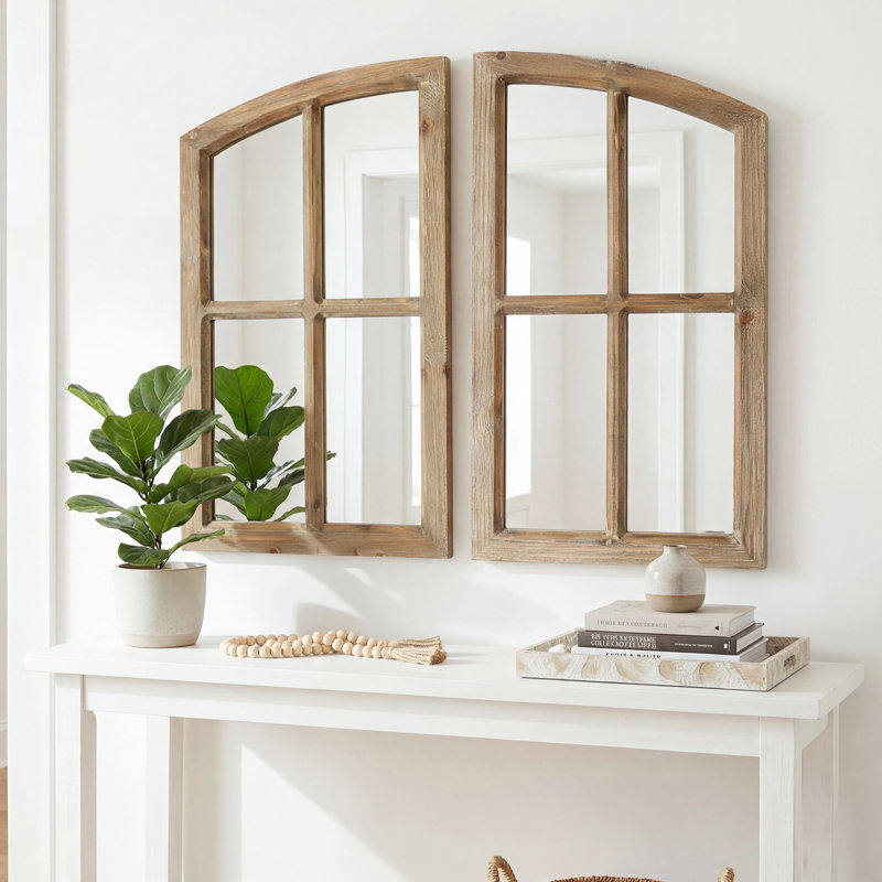 Miroir Farmhouse, 27.25*30*1, Brun