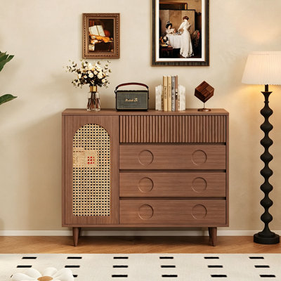Armoire de rangement latérale minimaliste de style moderne