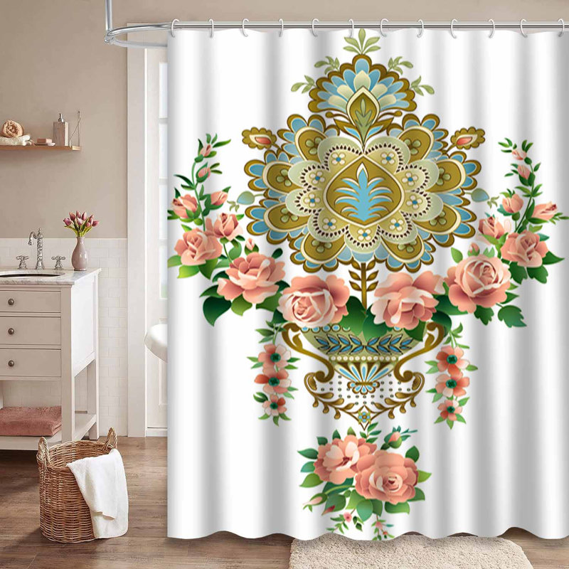 Rideau de douche Victorian Bloom, L 72 po x l 72 po