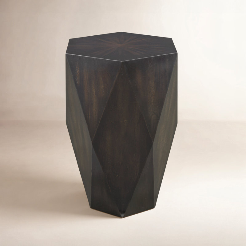 Brisbane End Table, Worn Black