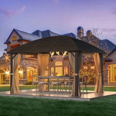 10 Ft. W X 13 Ft. D Aluminum Patio Gazebo