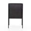 Klein Leather Upholstered Back Style Side Chair in Black