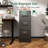 3 Drawer File Cabinet With Lock Metal Vertical File Cabinet Office Home, A4 Legal/Letter Size Narrow File Cabinet Locked,Assembly Required-254991918