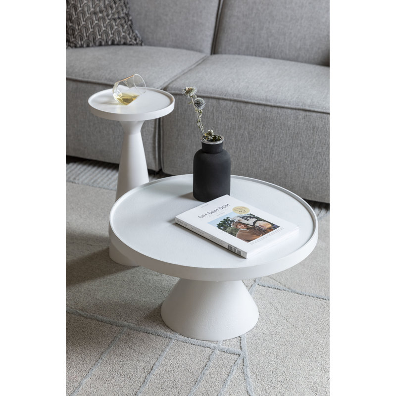 Floss End Table, White