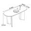 Table de salle à manger ovale-763884053
