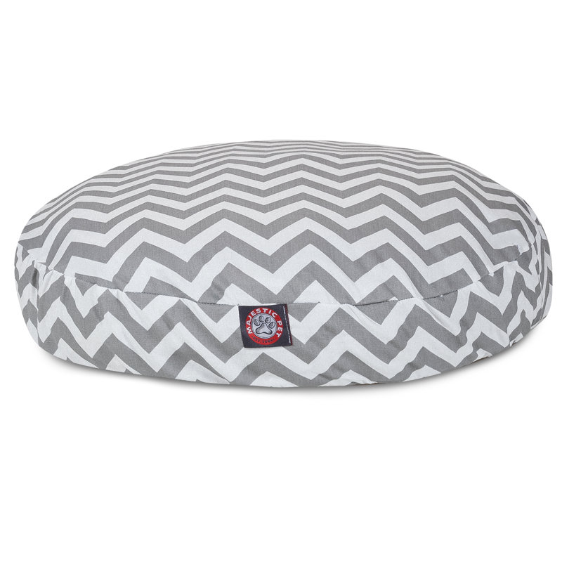 Coussin Zig Zag, Grand (l 42 po x P 42 po x H 5 po), Gris