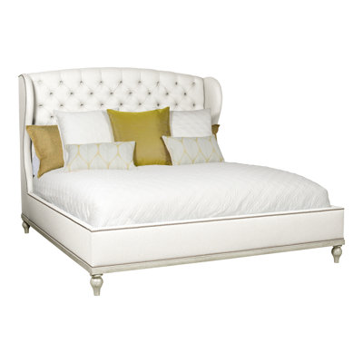 Emma Upholstered Wingback Bed