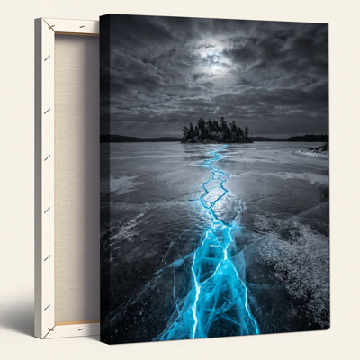 Frozen River, reproduction d'art sur toile, ensemble de 1