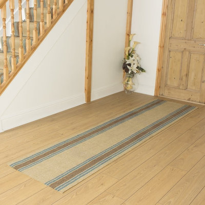 Acuna Striped Hand Woven Indoor  Area Rug