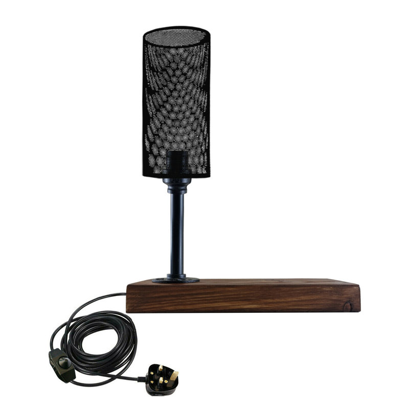 Lafleur Wood Desk Lamp, Black