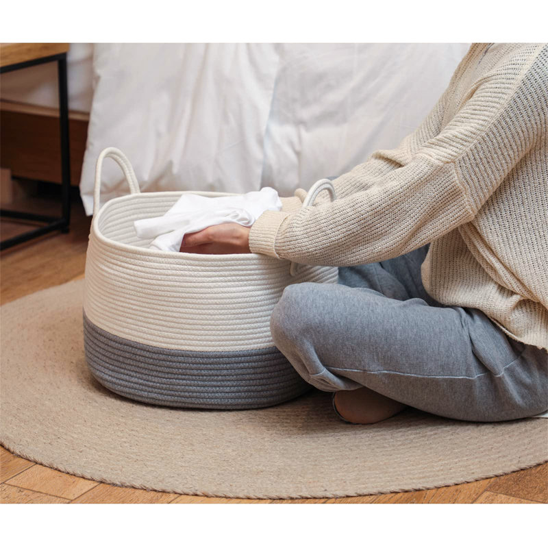 Fabric Laundry Basket with Handles