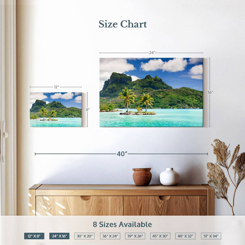 Gillard Bora Bora Tiki Islet, H 8 po x l 12 po