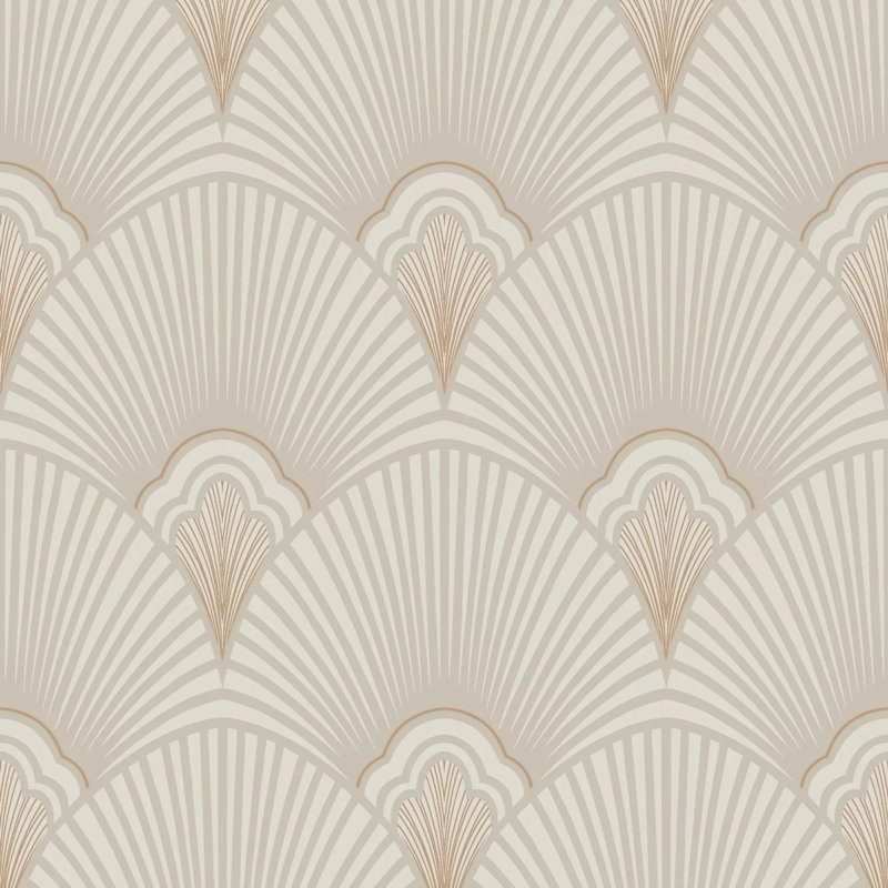 Sublime Art Deco Geometric Wallpaper, Beige