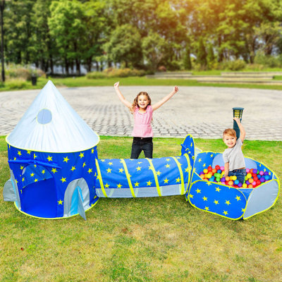Tente de jeu intérieure / extérieure en polyester 3,12 pi x 3,12 pi avec sac de transport