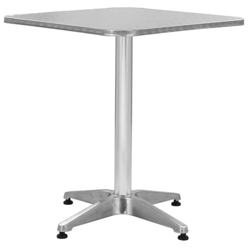 Square Metal Outdoor Bar Table , 80cm cm W 80cm cm D, H70 x L60 x W60