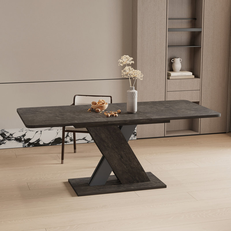 Multifunctional extendable console table, Marble