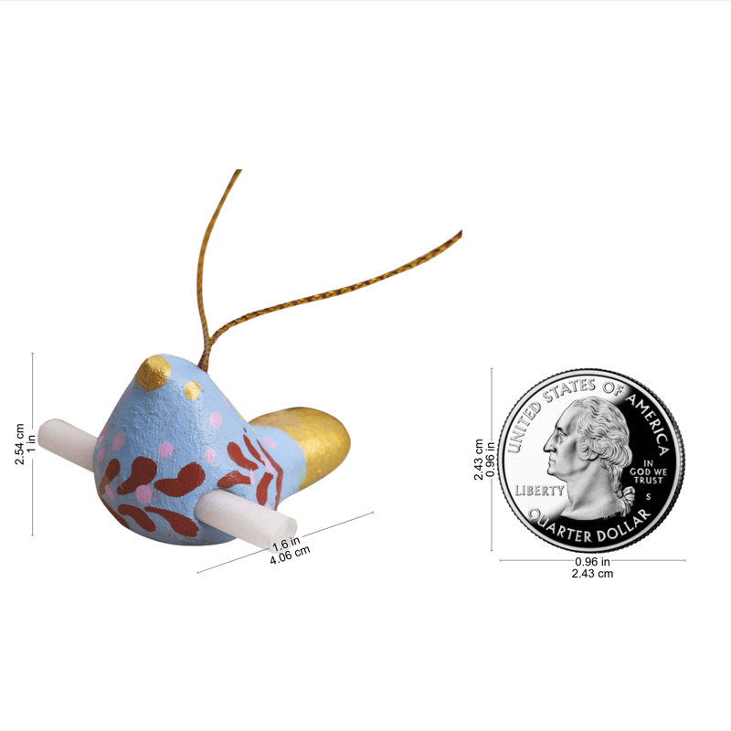 Ornement figurine suspendu en céramique christmas