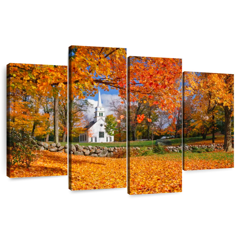 Couleurs d'automne Adella New Hampshire, H 22 po x l 36 po