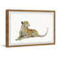 «Sitting Cheetah», reproduction encadrée-61576868