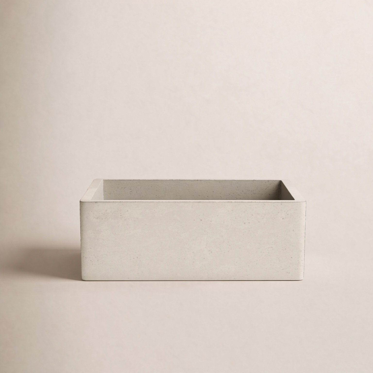 NativeStone Farmhouse 24" Concrete Sink, Sand