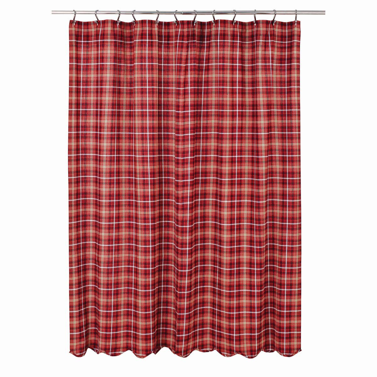 August Grove® Burley Cotton Plaid Shower Curtain & Reviews | Wayfair