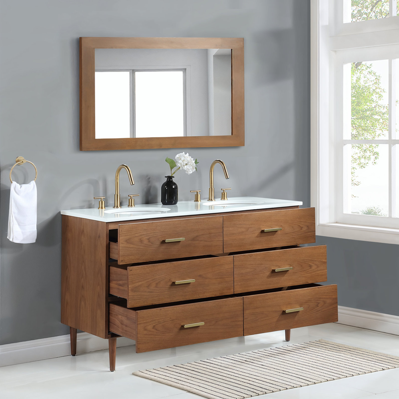 Dondi 54'' Double Bathroom Vanity