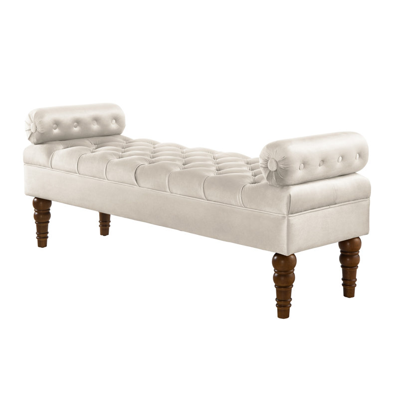 Banc rembourré 51,48 po, Champagne