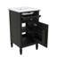 Meuble-lavabo de 20 pouces avec lavabo - tiroir inclinable, pieds en bois massif, tablette réglable - armoire autoportante moderne pour petite salle de bain, boutons en alliage de zinc-1966938715