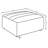 Ortega Dark Charcoal Square Upholstered Ottoman