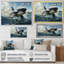«White Black Marine Animals Majestic Orcas», reproduction sur toile-134001906-134001909