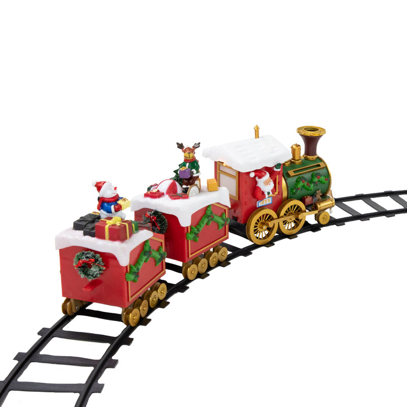 Train de village de Noël musical et animé à DEL 16 pièces