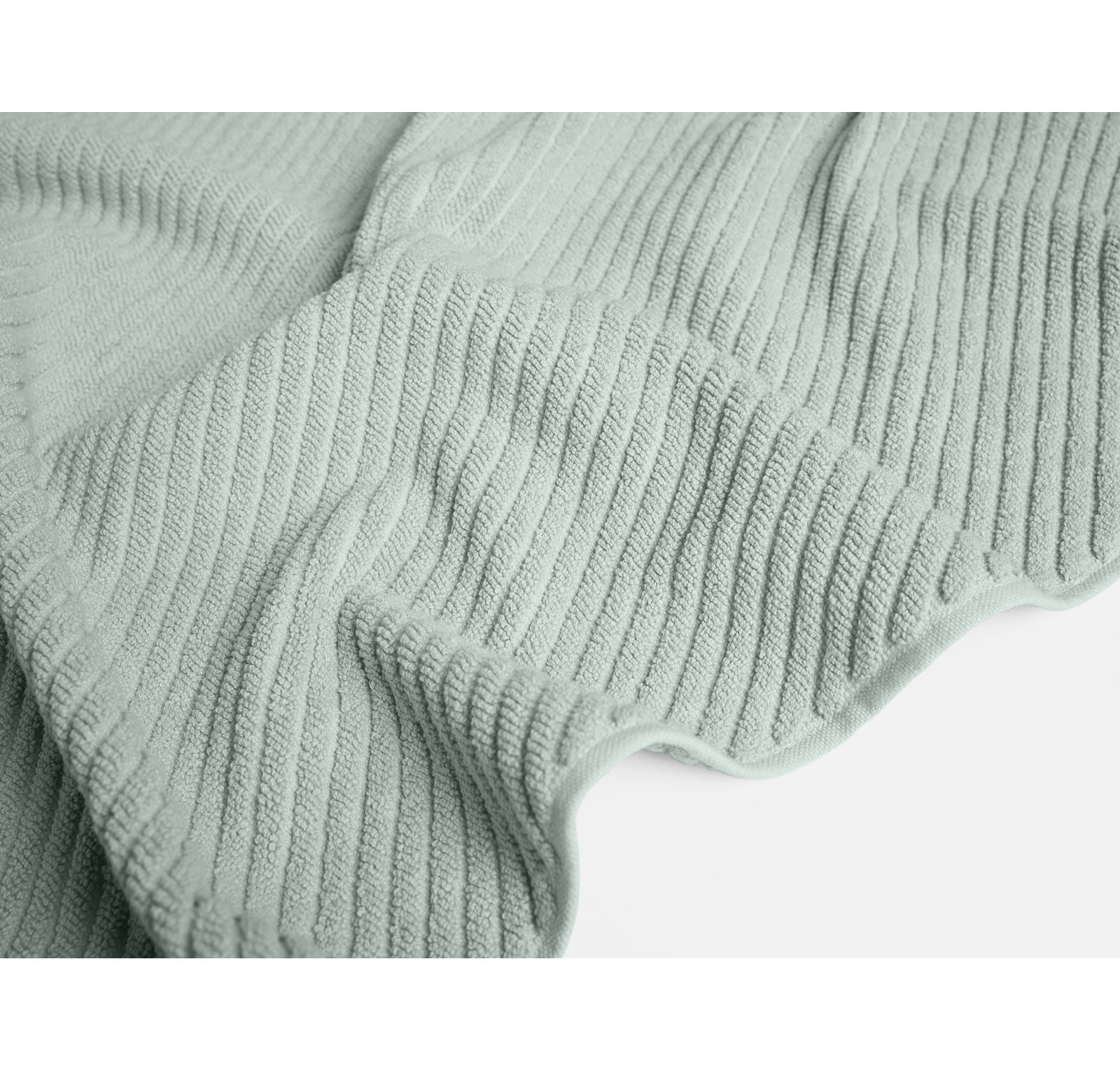 Air Weight Organic Cotton Bath Mat, Sea Mist