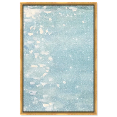 Lights on the Water II Canvas Abstract Print by Oliver Gal, Black Frame, 10 x 15
