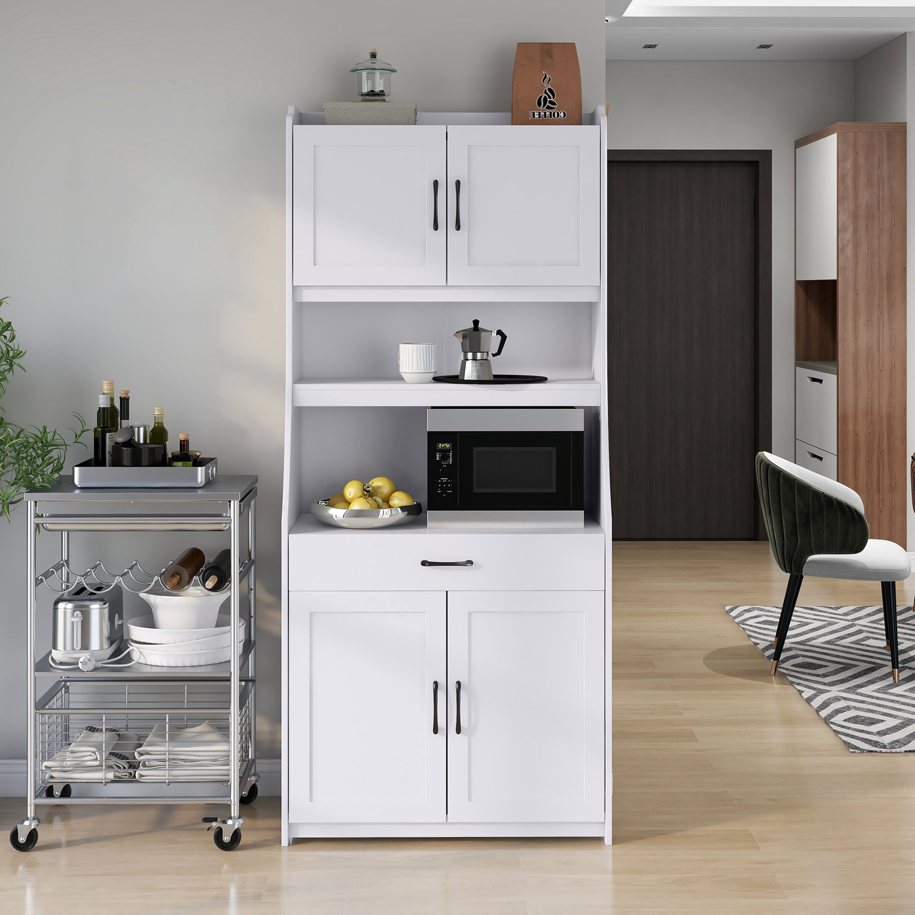 Lark Manor Alerah 71'' Kitchen Pantry & Reviews