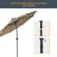 Parasol de marché éclairé 108 po Donyel-1789839467