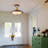 Vintage Crystal Semi-Flush Ceiling Light, 5-Light 11.8” Fixture. Mid-Century style, ideal for bedroom, entryway, hallway, dining room.