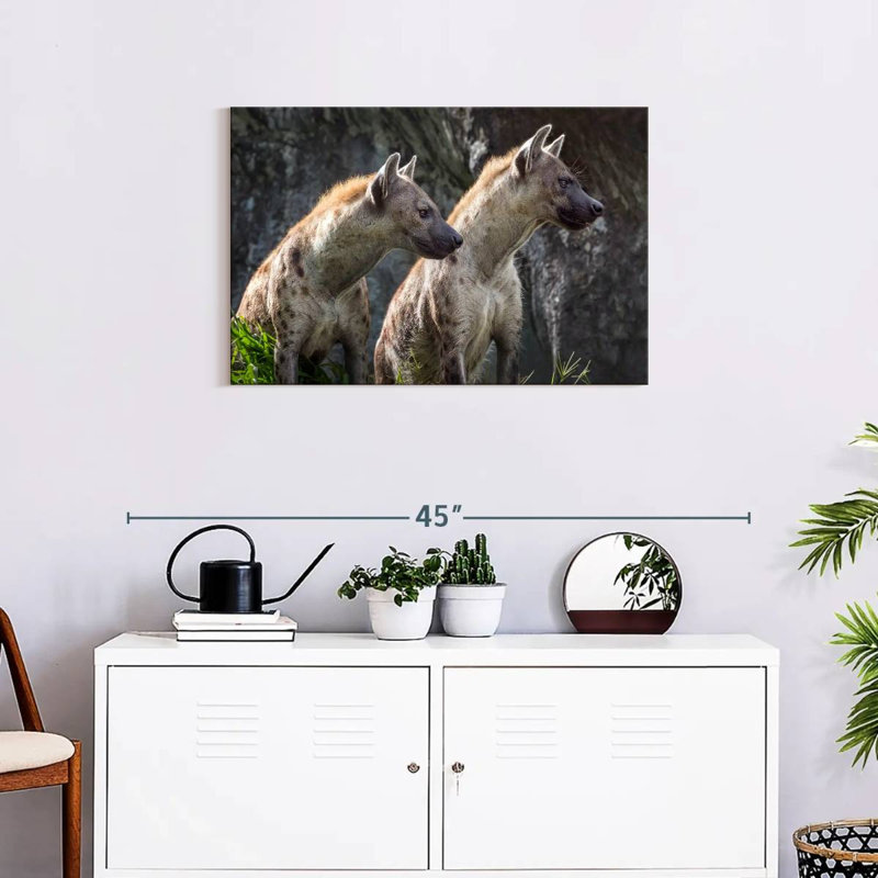 Crowle Hyenas On Alert, 20" H x 30" W