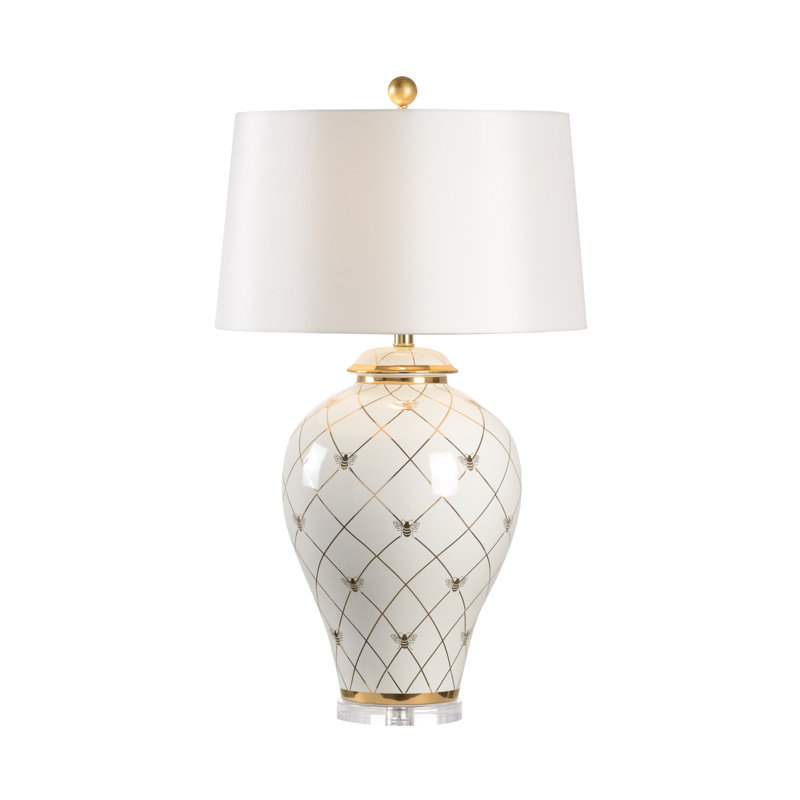 Ginger Jar Table Lamp, White