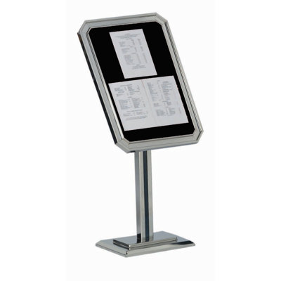 Single Pedestal Ornamental Sign and Poster Stand