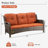 Wicker Outdoor Patio Sofa-1157918762