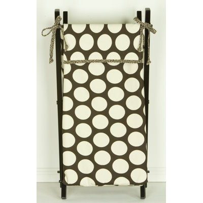 Raspberry Dot Fabric Laundry Hamper