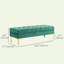Banc de lit capitonné en velours