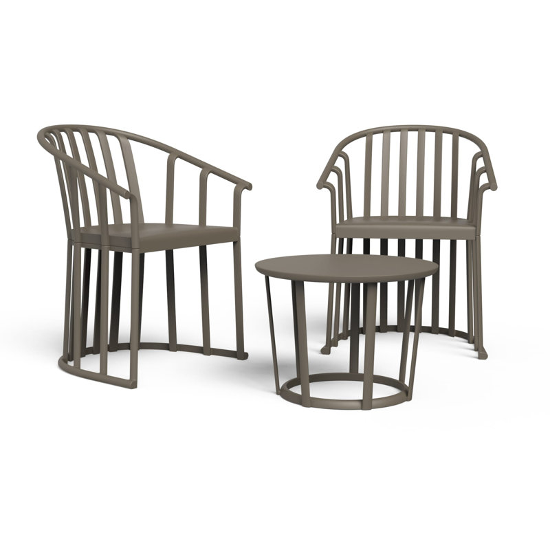 Raff 2 - Person Patio Conversation Set, Chocolate