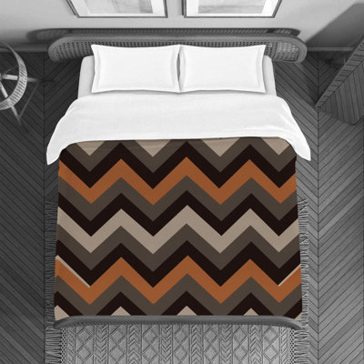 Polyester Chevron / Zig Zag Duvet Cover