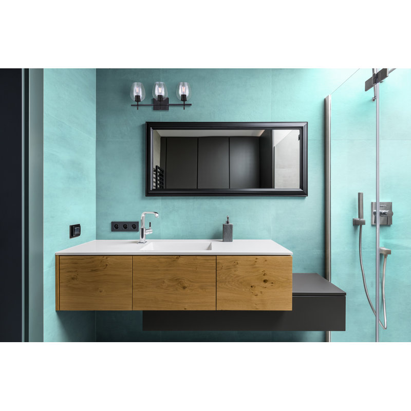 3 - Light Dimmable Vanity Light, Black