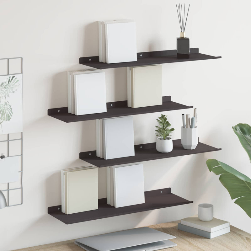 Steel Floating Shelf, Black
