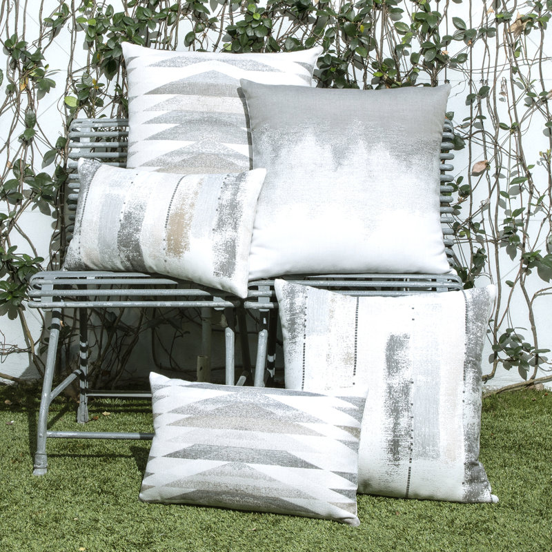 Murmur Throw Square Outdoor Pillow Cover & Insert by Elaine Smith, 20"H x 20"W, Midnight Ombre